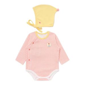 [블루독베이비] FW25 OR)체크도기세트바디슈트 HH (45A7004017)
