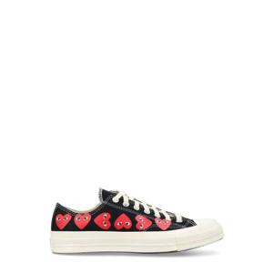 Comme des Garcons 플레이 X 컨버스 하트 로고 프린트 로우탑 스니커즈 P1K126C 1 TP935243080