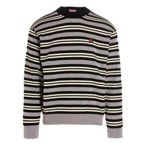 Kenzo 플로럴 자수 스트라이프 니트 스웨터 FC65PU3373CC 96 TP936263889