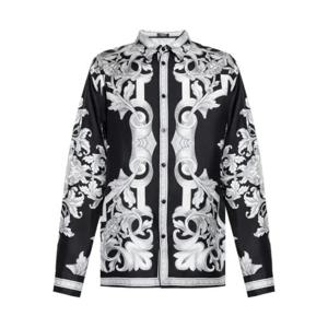 베르사체 Barocco print silk shirt 10194381A14713 TP720254818