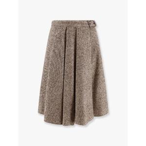 BRUNELLO CUCINELLI Virgin wool and silk midi skirt MG530G3906