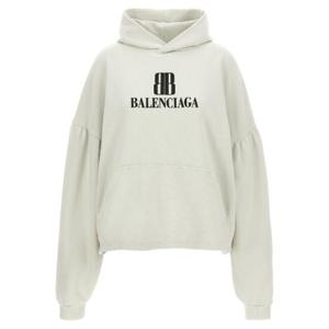 BALENCIAGA Cropped logo hoodie 818433TSVO39012