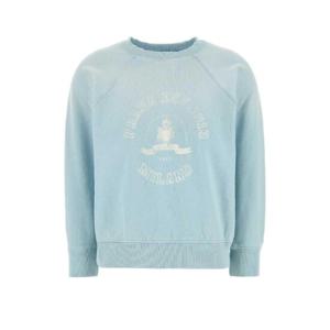 PRADA Light blue cotton sweatshirt 134712SOOO16V1 F0637