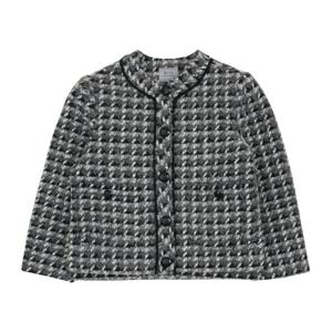 [빈]블랙 그레이 울 체크패턴 자켓 BX62JK02BK