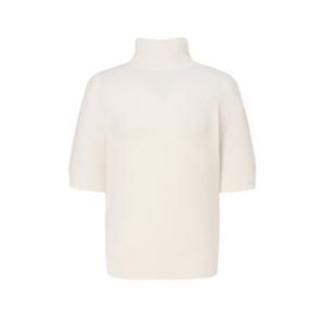질스튜어트 뉴욕 여성 24FW 아이보리 짜임 캐시미어 반팔니트 WJSW4D750IV