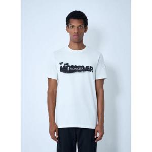25 SS 몽클레어 남성 Logo Motif 티셔츠 mon0161015wht