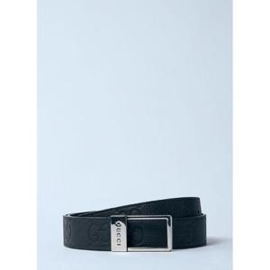 25 SS 구찌 남성 사각 로고 인그레이빙 벨트  guc0159088blk