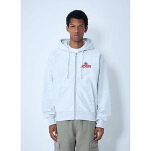 25 SS 스투시 남성 Logo Motif Zip Up Sweatshirt sts0161004gry