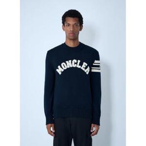 25 SS 몽클레어 남성 Logo Motif Sweater mon0161038nav