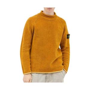 Stone Island 콤파스 패치 모크 넥 스웨터 8115557A9 V0034MUSTARD TP944195878