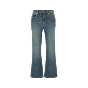 Kenzo Bara 크롭 데님 진 FE62DP2296S7 DY TP944203893