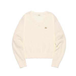 LEE 우먼 브이넥 니트 B1 LE2501KT60 IV LN