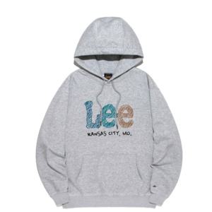 LEE 드로잉 트위치 로고 후드 B1 LE2501HD05 GR OT