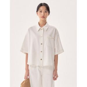 [나이스클랍] N252PWE422 25SS 포켓 셔츠 블루 아이보리