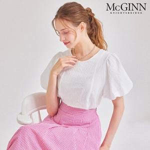 [매긴]벌룬 슬리브 시어서커 블라우스_M5M1BL5350