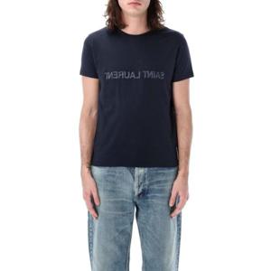 생로랑 반팔 티셔츠 25P663278Y37AW 4145 BLUE