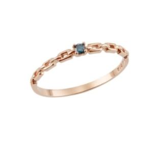 [로이드] 청명한 블루다이아 14K GOLD 반지 LRF18008D