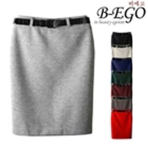 [비에고]1211BG_44~110 캐시미어모직 H라인 스커트