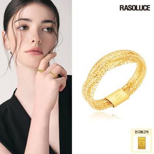 라쏠루체 18K 이태리 트리플 오메가 반지+99.99% 골드바
