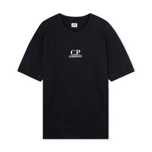 CP컴퍼니 남성 로고 프린팅 블랙 반팔티