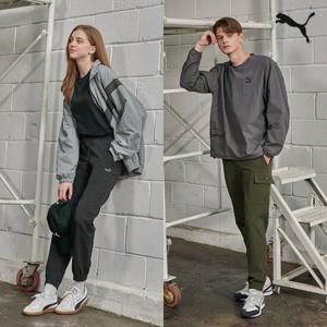 [푸마][PUMA] 22FW 푸마스포츠 라인핏 기모조거팬츠 남여 4컬러