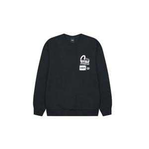 [에비수]기획_라벨 프린트 루즈핏 맨투맨_EV5UTS913_BK