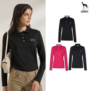 [아다바트골프][아다바트] 24SS 긴팔 카라티셔츠 여성 3종세트