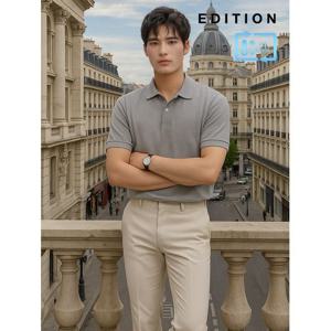 [에디션]쿨 카라 베이직 반팔 카라 티셔츠  (NEC2TT1902)