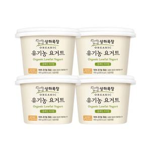 [매일유업]상하목장 유기농 요거트 플레인 저지방 400g 4개