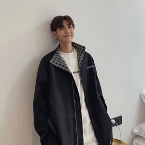 [리빌모아]남자 루즈핏 체크 리버서블 양면 점퍼 DMS-JUA-SCC853