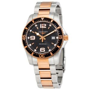 론진 컨퀘스트 쿼츠 블랙 다이알 남성용 41mm 시계 L3.740.3.58.7