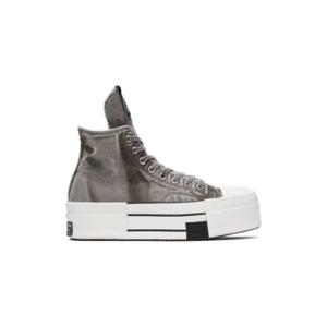 25 SS 릭오웬스 남성 그레이 Converse DBL 다크스타 스니커즈 242126M236003