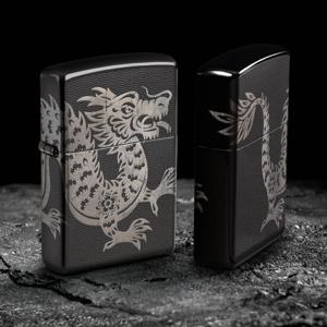 ZIPPO 지포 라이터 46260 Lucky Dragon Design ZPN3MA070