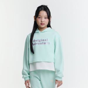 K251GHD910 여아 크롭 후드 JADE
