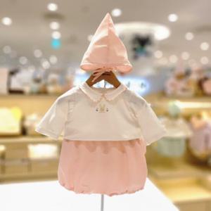 [오가닉맘] 유아 핑크체크칠부바디수트 (MKSLQS04)