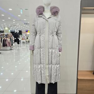 [크레송]보라색 폭스퍼 구스패딩 LWCJDA50