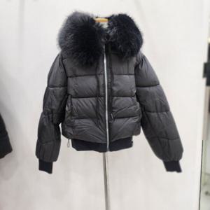 [나인스텝]퍼절개숏패딩N24NJ4427BK