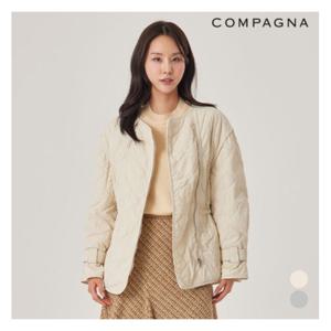 [꼼빠니아]물결퀼팅패딩점퍼_CCCS0-WHH020