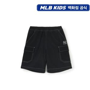 MLB키즈 베이직 포켓 우븐 반바지 (7ASMB035350BKS)