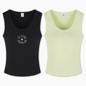 [르꼬끄 스포르티브]르꼬끄 여성 슬림핏 골지 니트 탱크탑 QP122OSL21
