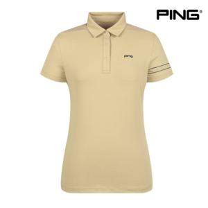 [핑]PING 여성소매메쉬카라 반팔 티셔츠 122C2TO952 BG 골프 티