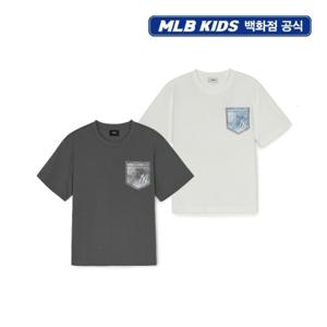 [MLB KIDS]빈티지 모노그램 포켓 티셔츠 7ATSMV253