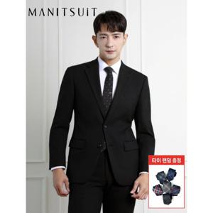 [맨잇슈트]품절임박)블랙 사계절 경조사 면접 순모 정장세트(넥타이증정)_MAHA029 DR4435