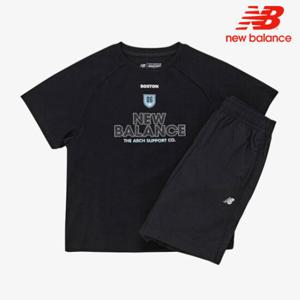 [뉴발란스]뉴발란스 키즈 우븐 스포티 셋업 NK9YE2502U-19 반팔