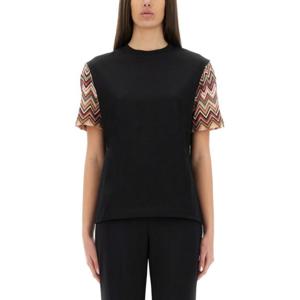 미소니 반팔 티셔츠 DS25SL01 BJ00N7S91NM BLACK