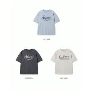 [후아유] 여성용 플라워 다잉 오버핏 반팔티/ Flower Dyed Overfit T-shirt WHRPF2521F
