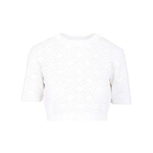 지방시 모노그램 72 자카드 크롭 반팔 니트 1886795