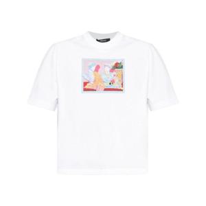 베르사체 반팔 티셔츠 10157381A13427 2W580 WHITE