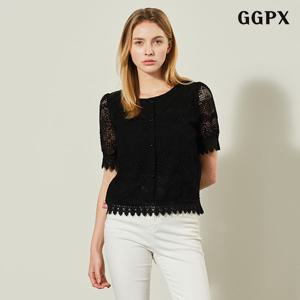[GGPX]플라워 하프 블라우스 (GPBBA027D)