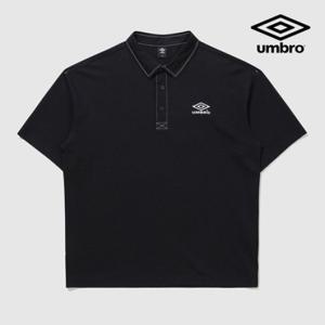 [엄브로] 크리스피 타슬란 피케 카라 반팔 티셔츠 UQ223CTS59 BLK